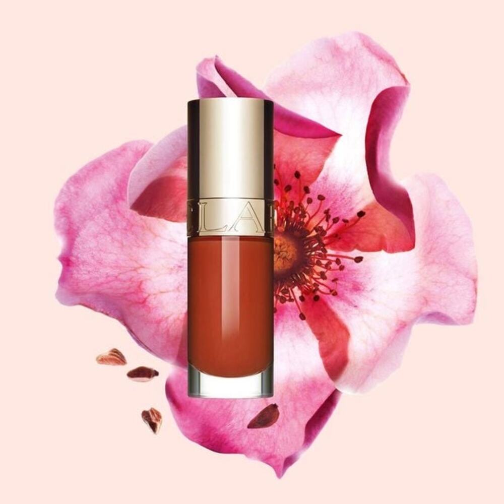 NEW! Clarins Limited Edition Lip Comfort Oil, 0.2 oz #28 Rosy Grace